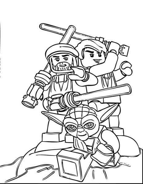 Раскраски LEGO Star Wars