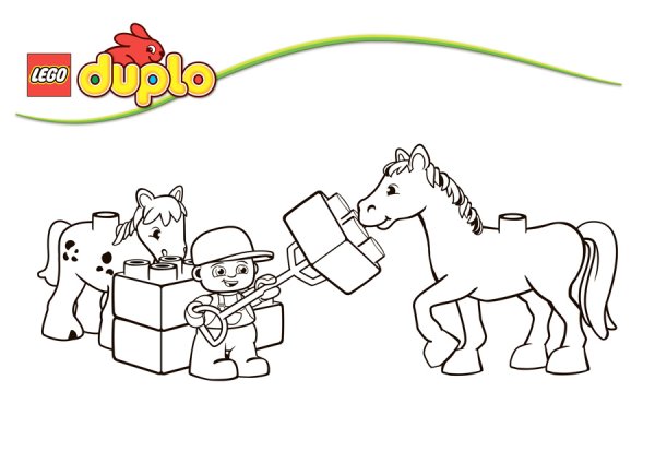 Лего Duplo раскраска