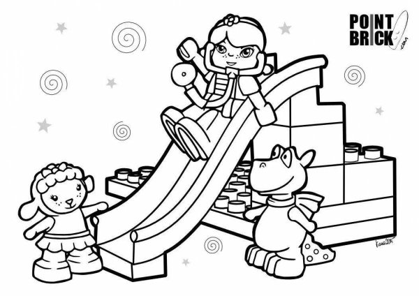 Раскраска LEGO Duplo