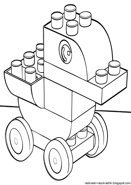 Лего Duplo раскраска