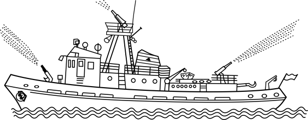 Раскраска боевой корабль