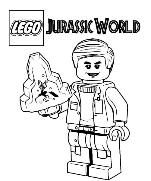 Раскраски лего Jurassic World