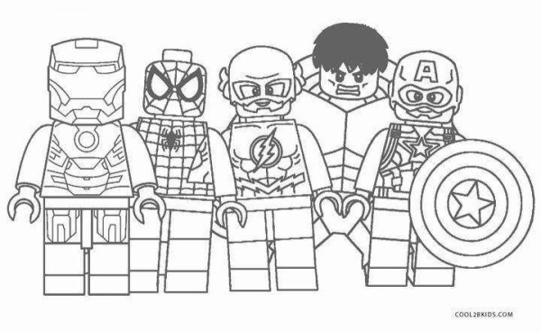 Раскраска LEGO Avengers