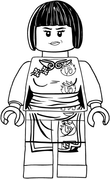 Раскраска LEGO Ninjago ния