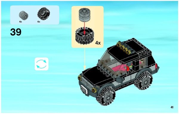 LEGO схемы сборки джип