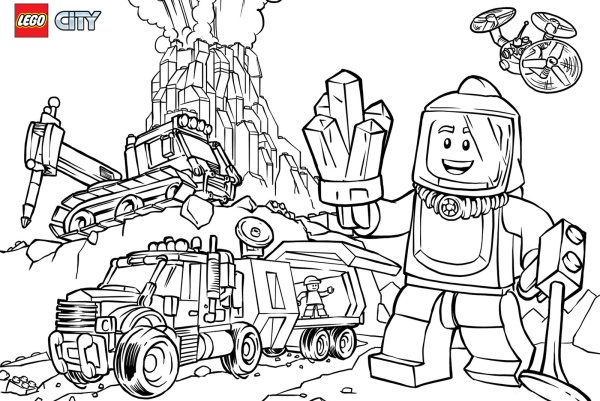 Раскраска LEGO City