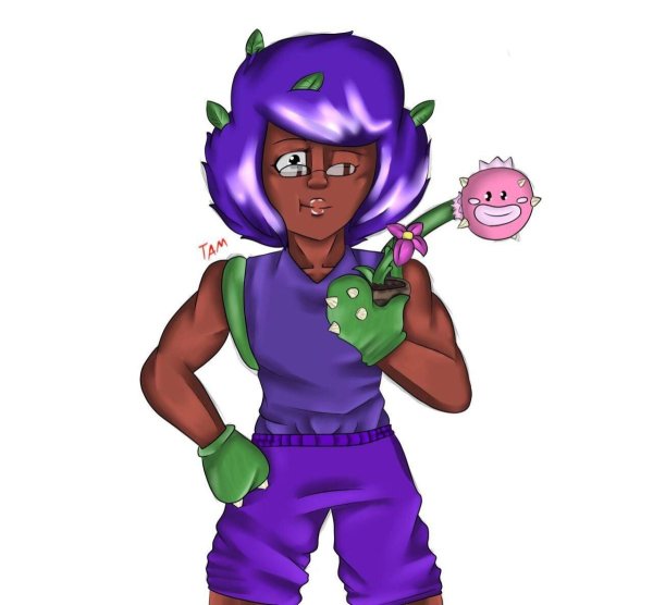 Brawl Stars роза и Леон
