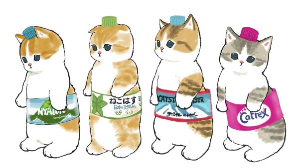 Котенок рисунок Mofu Sand