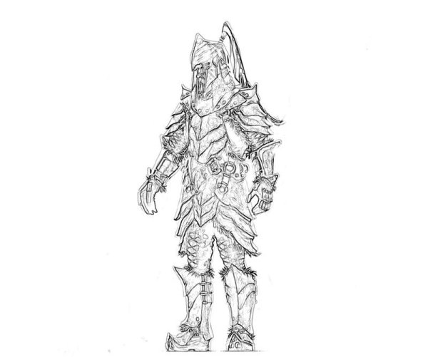 The Elder Scrolls раскраски