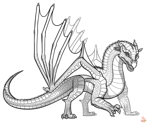 Раскраски дракон нарисованный (45 фото)