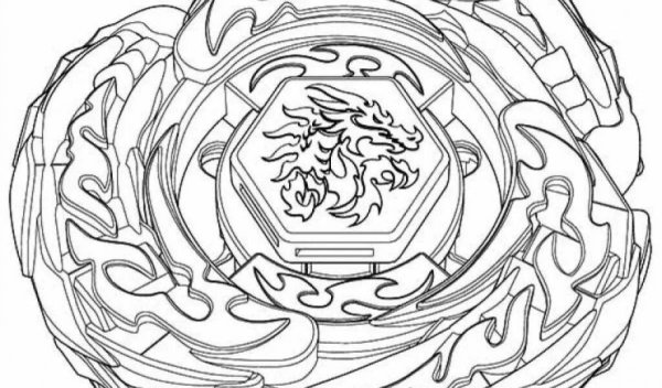 Beyblade Burst раскраска