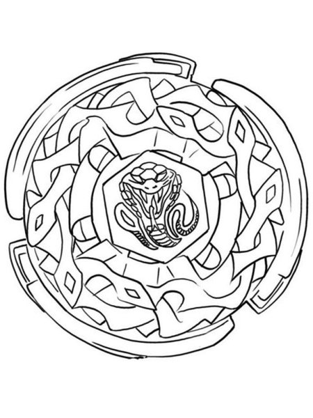 Beyblade Burst раскраска