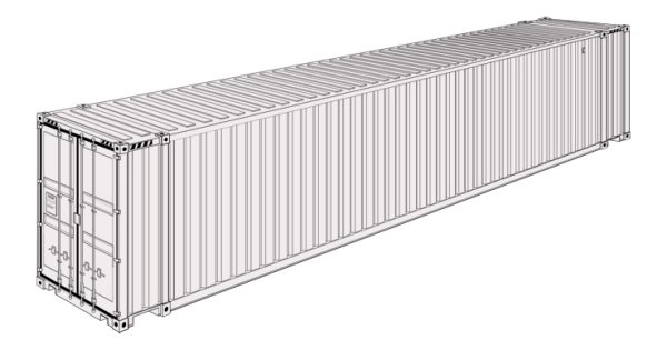 45 HC pw High Cube Pallet wide