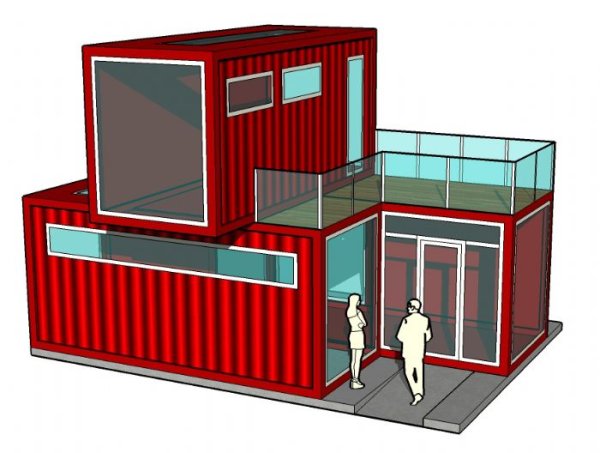 Морской контейнер Sketchup