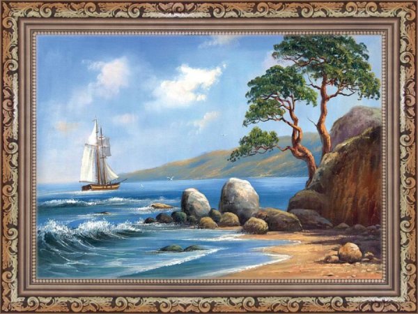 Гобелен морской пейзаж