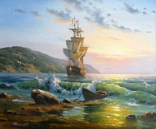 Художник маринист Максим Ильин