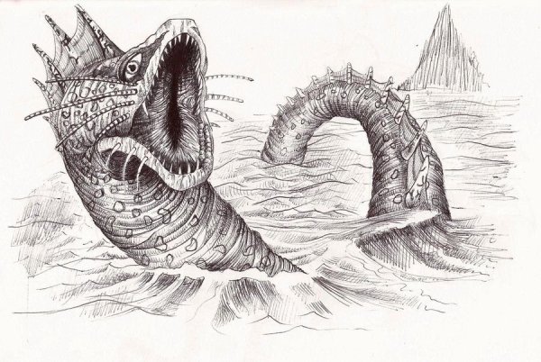 Морское чудовище Лохнесское чудовище