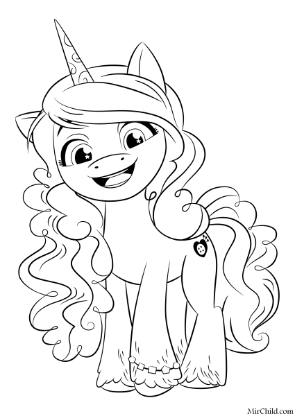 Раскраска my little Pony Санни