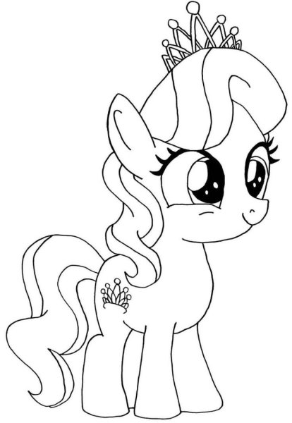 My little Pony раскраска