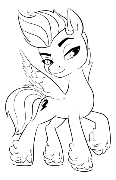 My little Pony новое поколение раскраска