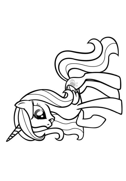 My little Pony раскраска