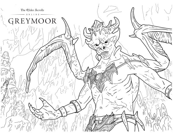 The Elder Scrolls раскраски