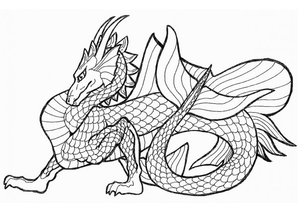 Раскраски дракон морда (42 фото)