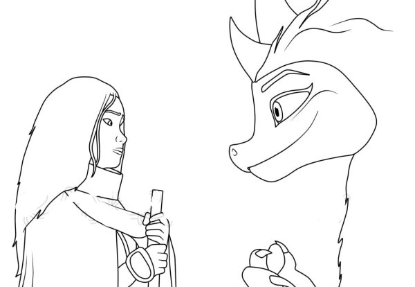 Raya the last Dragon раскраска