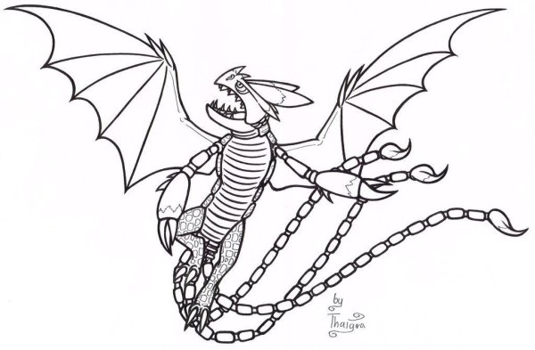 Раскраски дракон смерти (45 фото)