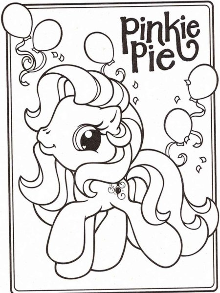 My little Pony раскраска Пинки Пай