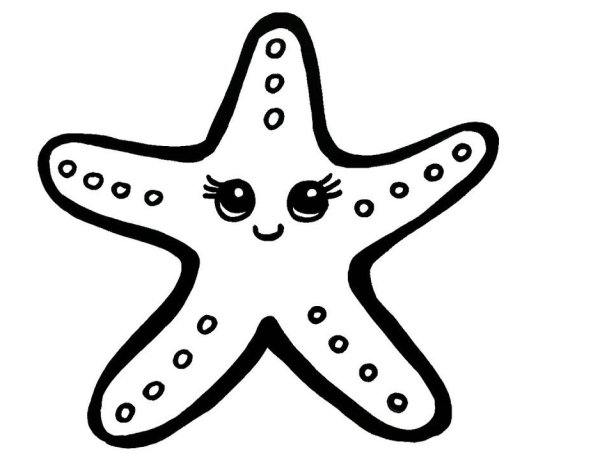 Starfish Coloring for Kids