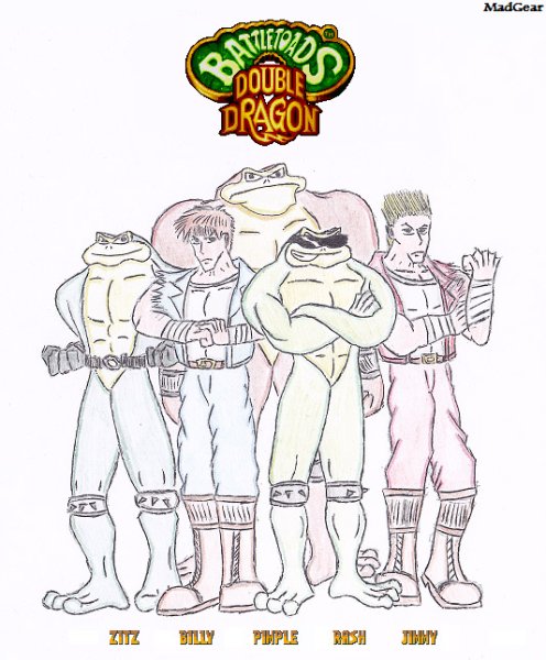 Battletoads и Double Dragon раскраска