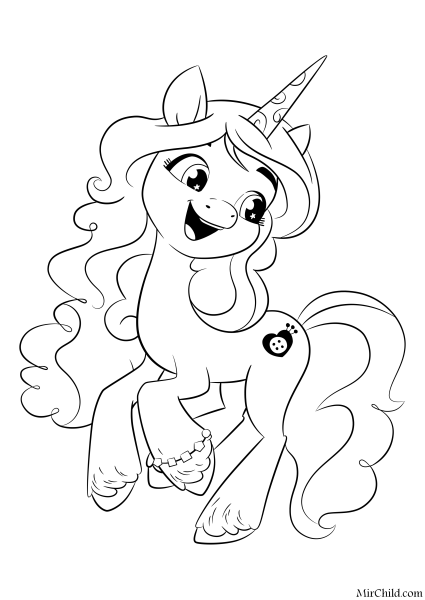 My little Pony новое поколение раскраска
