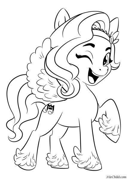 My little Pony новое поколение раскраска