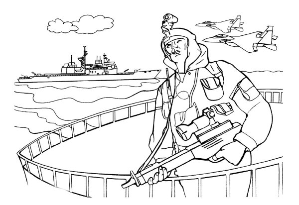 Раскраска морская пехота