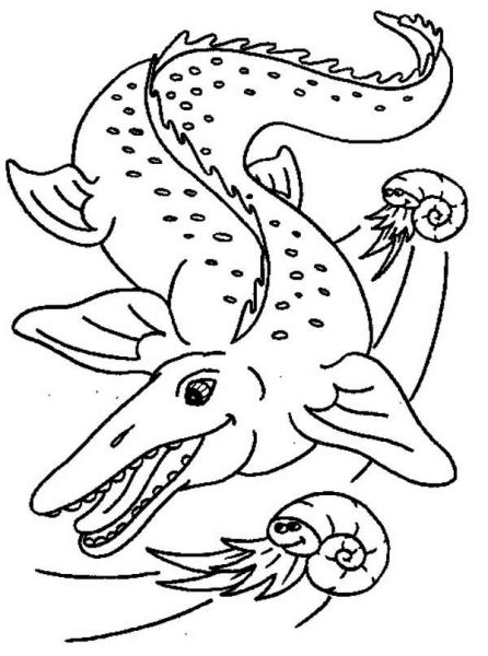Морские монстры раскраска