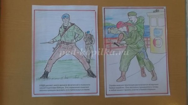 Рисунок спецназовца для детей в школу