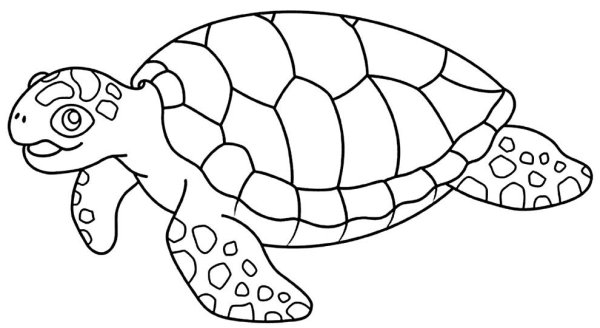 Морская черепаха шаблон