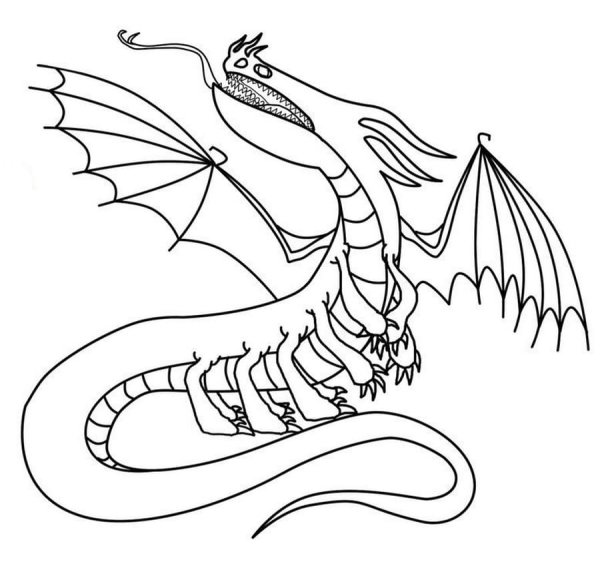 Шипорез дракон раскраска