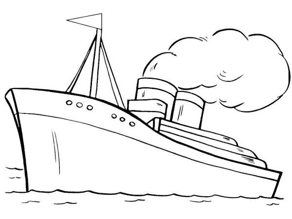 Корабль крейсер Аврора раскраска