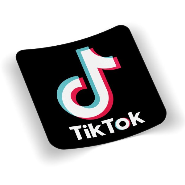 Наклейки с логотипом тик ток