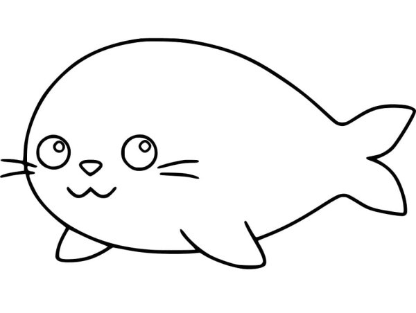 Морской кот раскраска