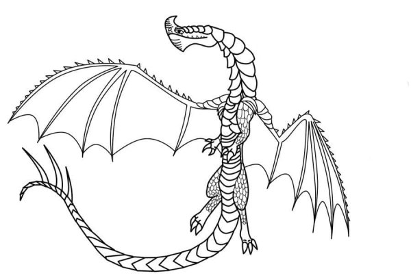 Шипорез дракон раскраска