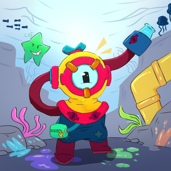 Отис из Brawl Stars