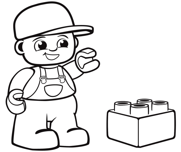 Раскраска LEGO Duplo