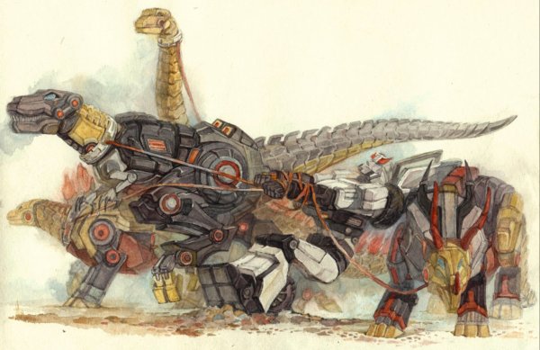 Transformers Dinobots Art