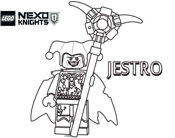 Раскраска LEGO Nexo Knights