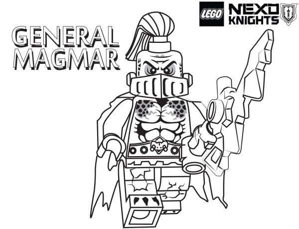 Раскраска LEGO Nexo Knights