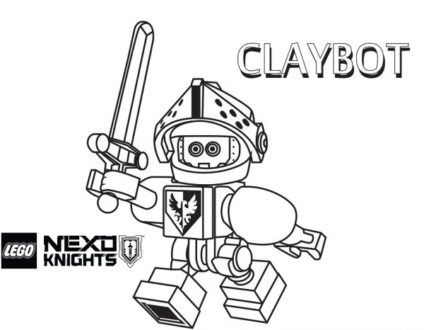 Раскраска LEGO Nexo Knights