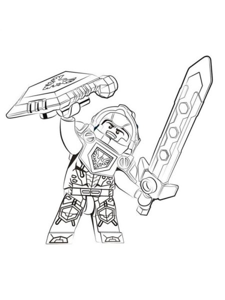Раскраска LEGO Nexo Knights